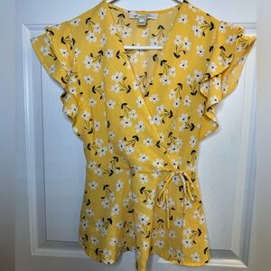Yellow Flower Blouse